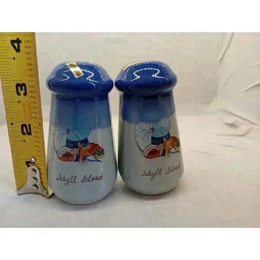 Jekyll Island Sea Shell Salt And Pepper Shakers Souvenir Collectable Decor - Picture 7 of 7